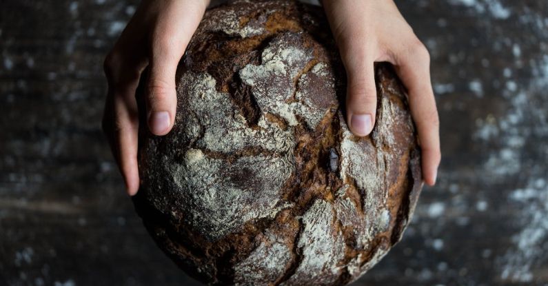 Baking Bread - Human Holding a Bread