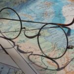 Topographic Map - Eyeglasses on Map
