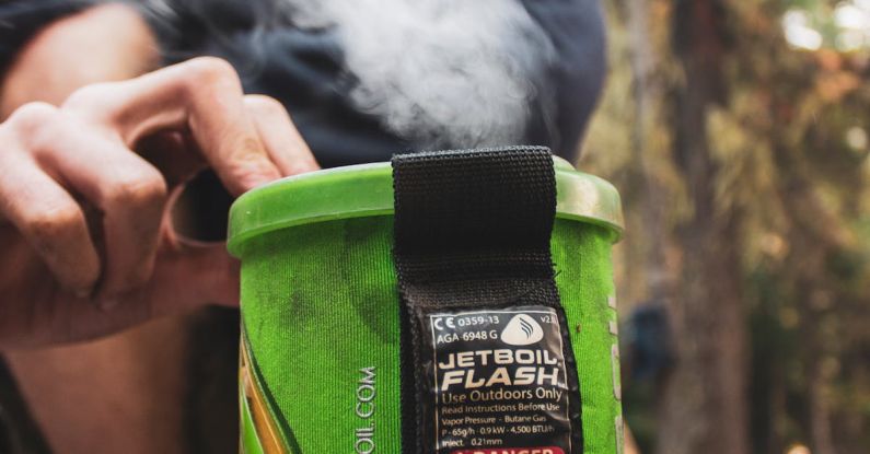 Camp Stove - Black and Green Container